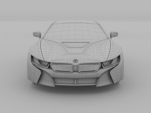 bmw i8 black hdri 3D 모델
