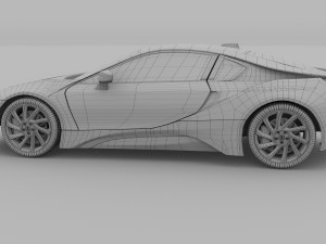 bmw i8 black hdri 3D 모델