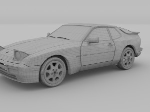 porsche 944 turbo s hdri 3D Model