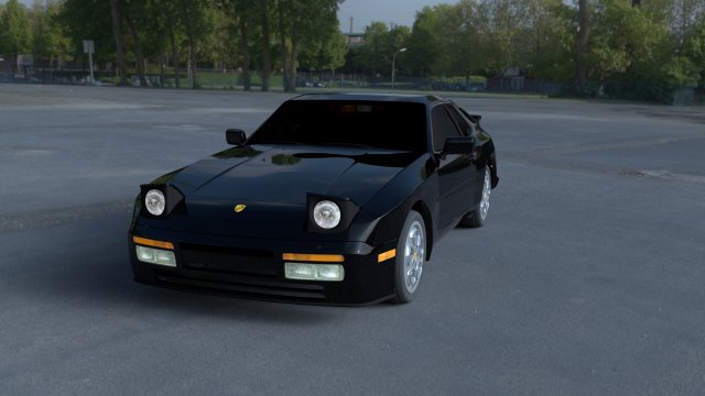 porsche 944 turbo hdri 3D 모델 .c4d .max .obj .3ds .fbx .stl .blend 