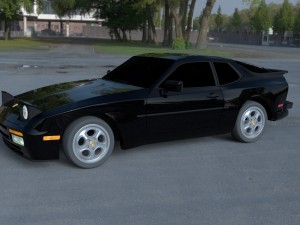 porsche 944 turbo hdri 3D 모델