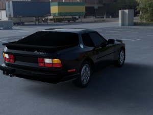 porsche 944 turbo hdri 3D 모델