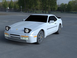 porsche 944 s2 hdri 3D Model