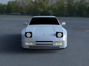 porsche 944 s2 hdri 3D Модель