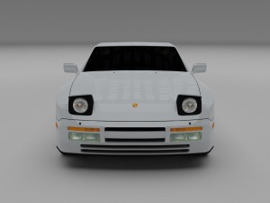 porsche 944 s2 hdri 3D Модель