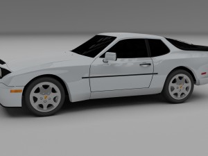 porsche 944 s2 hdri 3D Модель