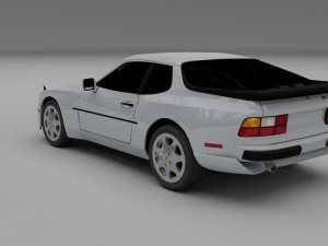 porsche 944 s2 hdri 3D Модель