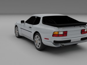 porsche 944 s2 hdri 3D Модель