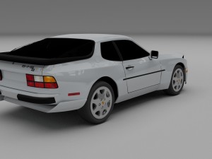 porsche 944 s2 hdri 3D Модель