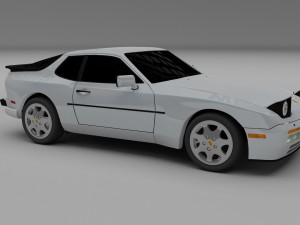 porsche 944 s2 hdri 3D Модель