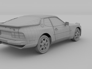 porsche 944 s2 hdri 3D Модель