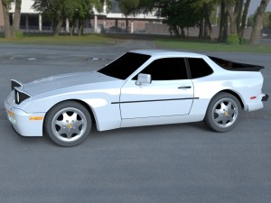 porsche 944 s2 hdri 3D Модель