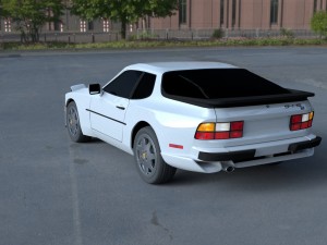 porsche 944 s2 hdri 3D Модель
