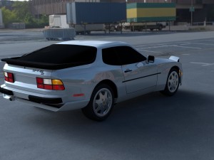 porsche 944 s2 hdri 3D Модель