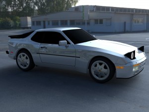 porsche 944 s2 hdri 3D Модель