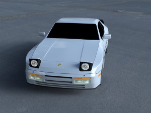 porsche 944 s2 hdri 3D Модель
