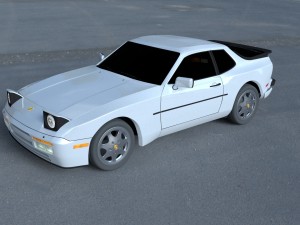 porsche 944 s2 hdri 3D Модель