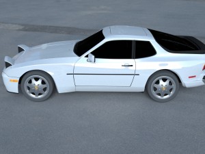 porsche 944 s2 hdri 3D Модель