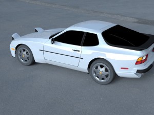 porsche 944 s2 hdri 3D Модель