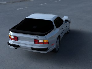 porsche 944 s2 hdri 3D Модель
