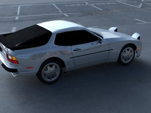 porsche 944 s2 hdri 3D Модель