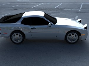 porsche 944 s2 hdri 3D Модель