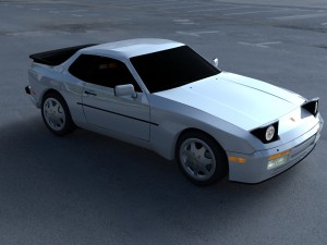porsche 944 s2 hdri 3D Модель