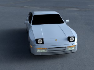 porsche 944 s2 hdri 3D Модель