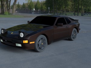 porsche 944 s hdri Modèle 3D