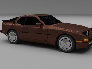 porsche 944 s hdri 3D Model