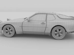 porsche 944 s hdri 3D Model