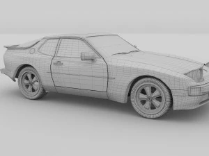 porsche 944 s hdri 3D Model