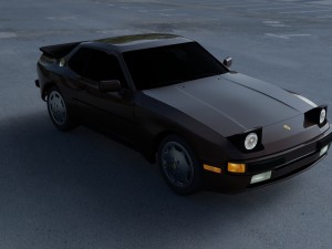 porsche 944 s hdri 3D Model