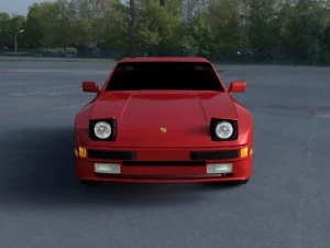 porsche 944 hdri baru Model 3D