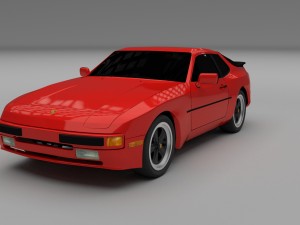 porsche 944 new hdri Modelo 3D