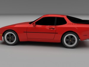 porsche 944 new hdri Modelo 3D