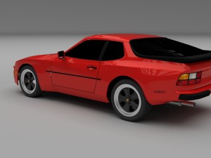 porsche 944 new hdri Modelo 3D