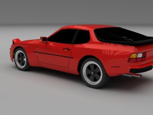 porsche 944 new hdri Modelo 3D