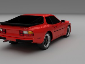 porsche 944 new hdri Modelo 3D