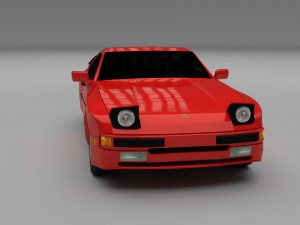 porsche 944 new hdri Modelo 3D