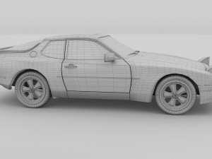 porsche 944 new hdri Modelo 3D