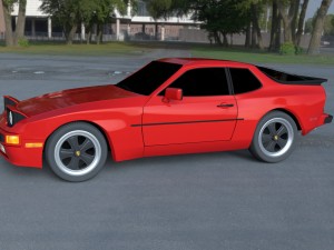 porsche 944 new hdri Modelo 3D