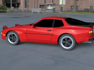 porsche 944 new hdri Modelo 3D