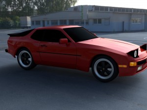 porsche 944 new hdri Modelo 3D