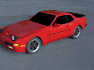 porsche 944 new hdri Modelo 3D
