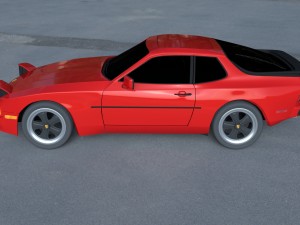 porsche 944 new hdri Modelo 3D