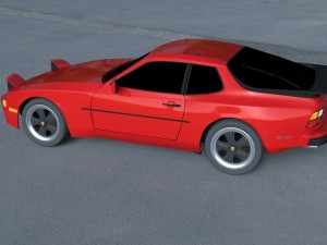 porsche 944 new hdri Modelo 3D