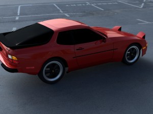 porsche 944 new hdri Modelo 3D