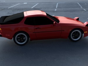 porsche 944 new hdri Modelo 3D