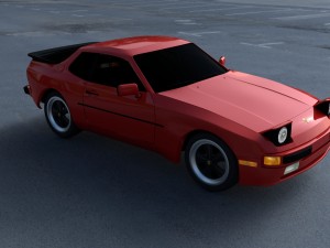 porsche 944 new hdri Modelo 3D